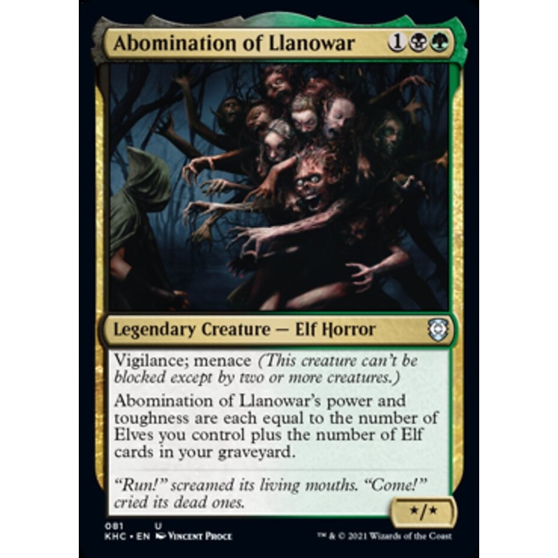 Abomination of Llanowar [Kaldheim Commander]