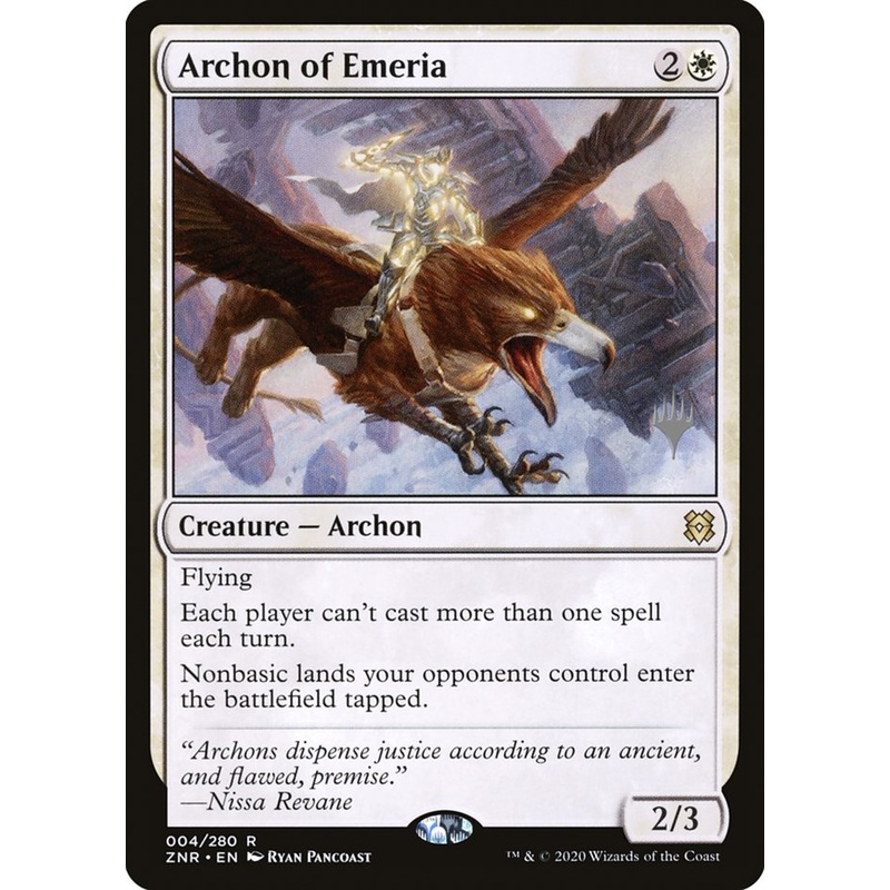 Archon of Emeria (Promo Pack) [Zendikar Rising Promos]