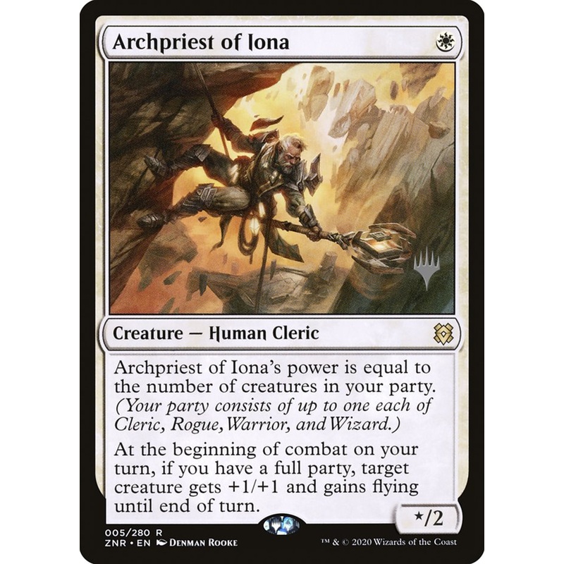 Archpriest of Iona (Promo Pack) [Zendikar Rising Promos]