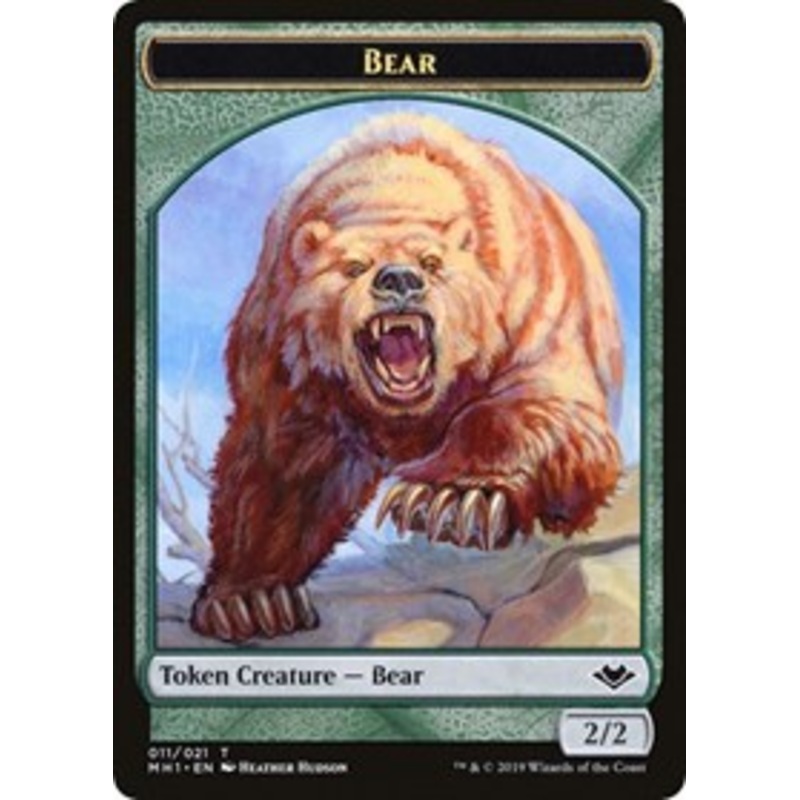 Bear // Spirit Double-Sided Token [Modern Horizons Tokens]