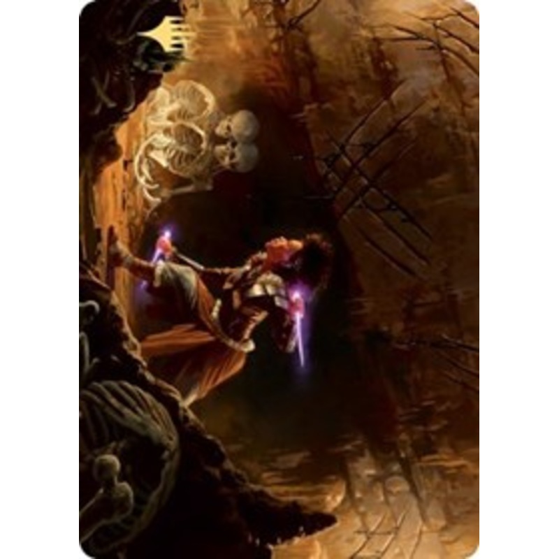 Dogged Pursuit Art Card (Gold-Stamped Signature) [Kaldheim Art Series]