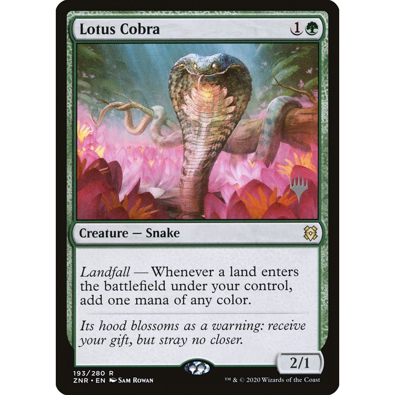 Lotus Cobra (Promo Pack) [Zendikar Rising Promos]