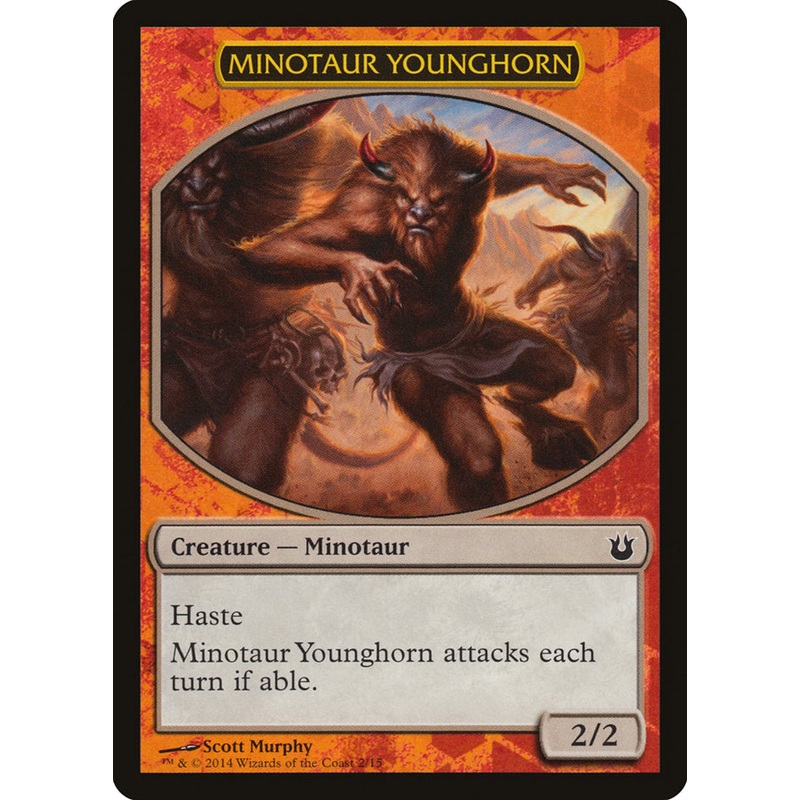 Minotaur Younghorn [Born of the Gods Battle the Horde]