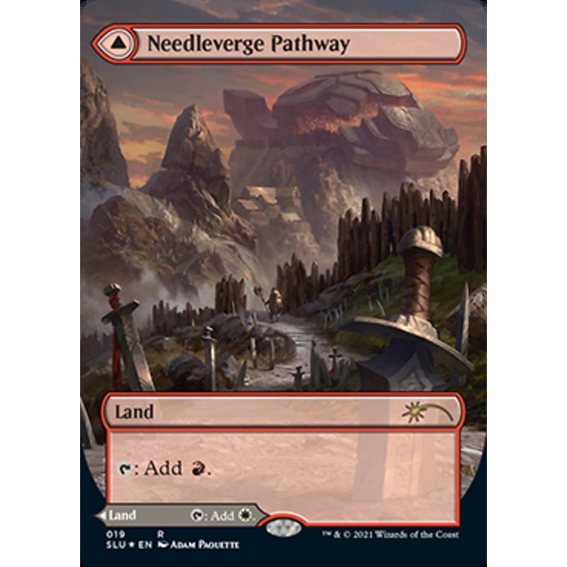 Needleverge Pathway // Pillarverge Pathway (Borderless) [Secret Lair: Ultimate Edition 2]