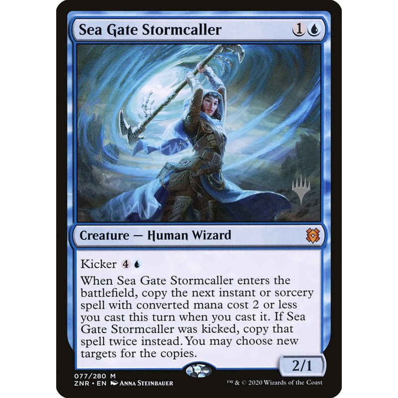 Sea Gate Stormcaller (Promo Pack) [Zendikar Rising Promos]