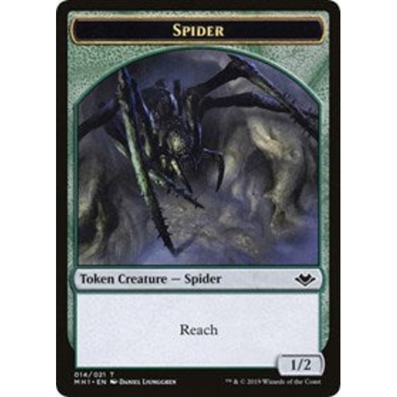 Spider // Spirit Double-Sided Token [Modern Horizons Tokens]