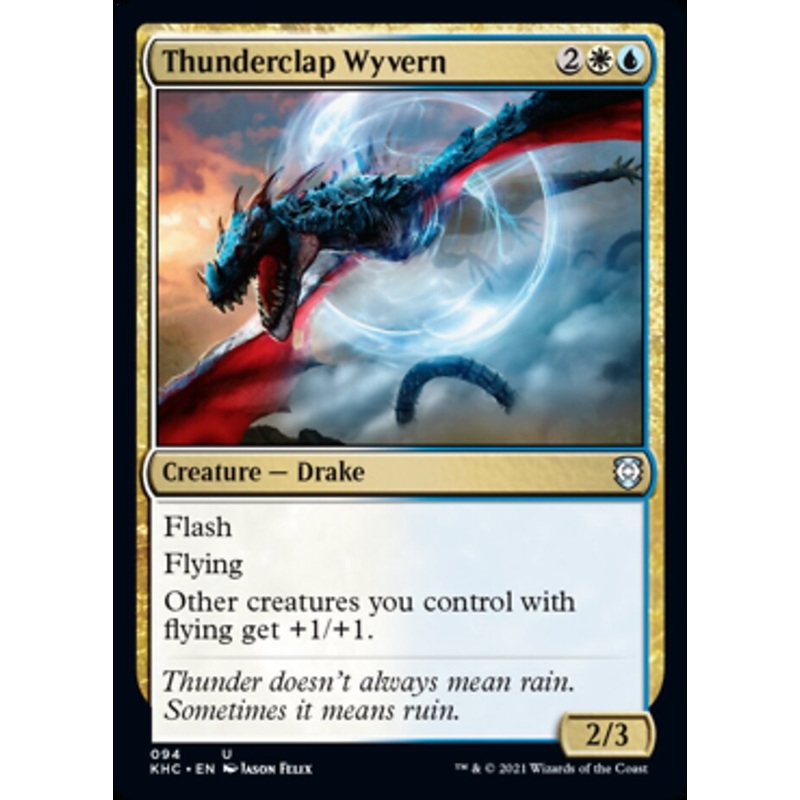 Thunderclap Wyvern [Kaldheim Commander]
