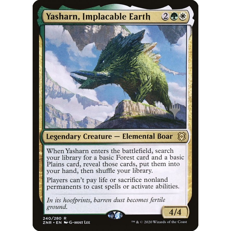 Yasharn, Implacable Earth (Promo Pack) [Zendikar Rising Promos]