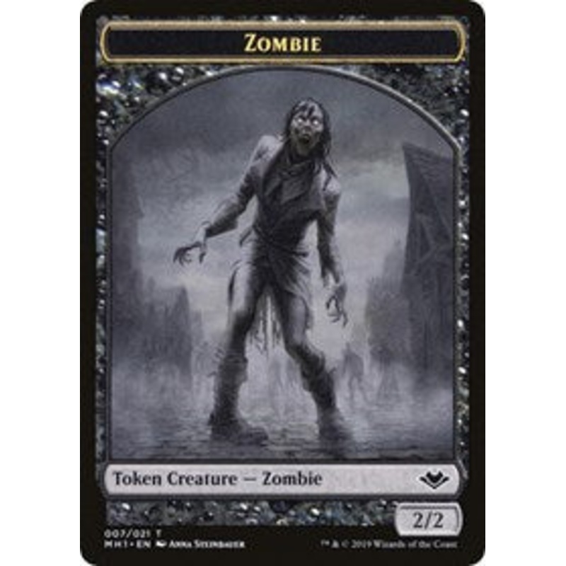 Zombie // Golem Double-Sided Token [Modern Horizons Tokens]