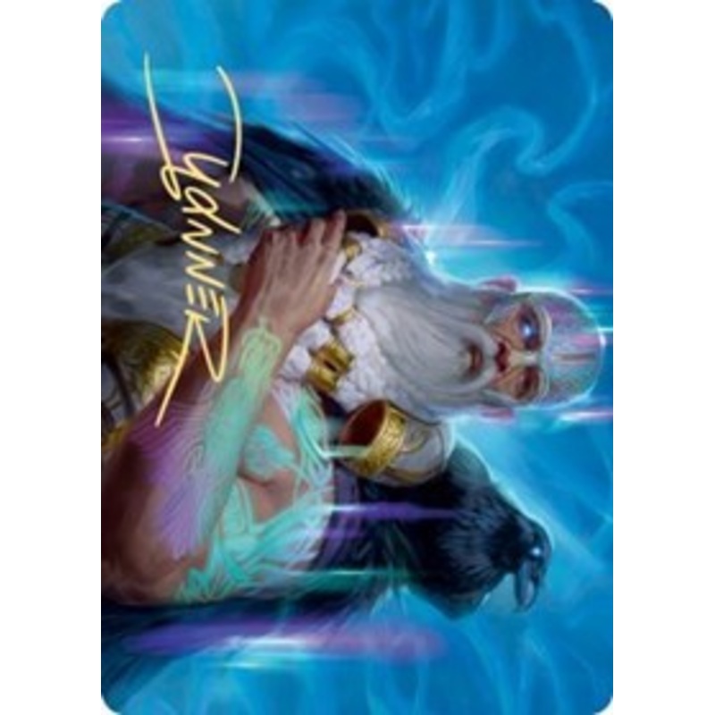 Alrund, God of the Cosmos Art Card (Gold-Stamped Signature) [Kaldheim Art Series]