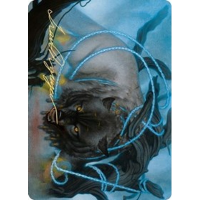 Bind the Monster Art Card (Gold-Stamped Signature) [Kaldheim Art Series]