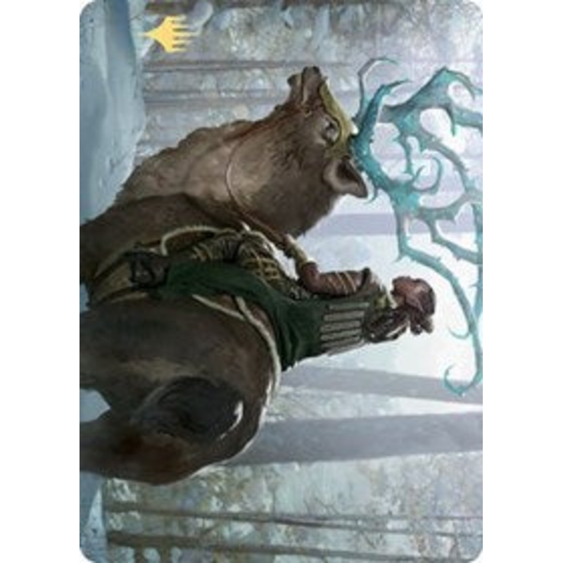 Boreal Outrider Art Card (Gold-Stamped Signature) [Kaldheim Art Series]