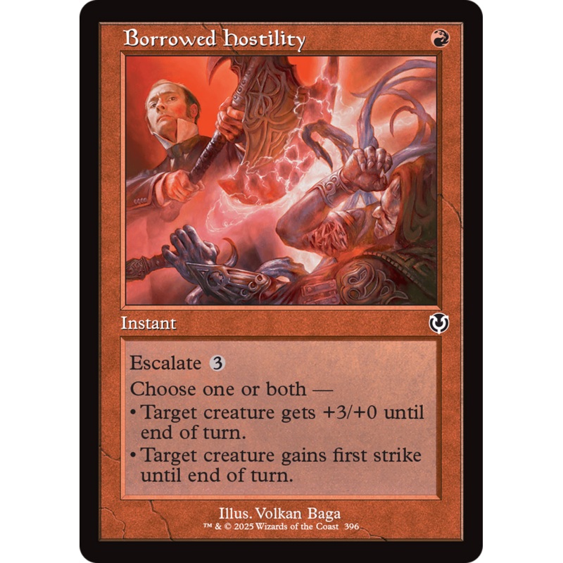 Borrowed Hostility (Retro Frame) [Innistrad Remastered]