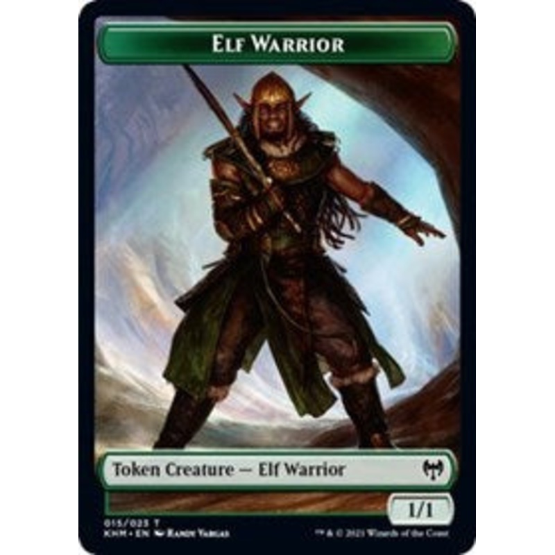 Elf Warrior // Servo Double-Sided Token [Kaldheim Commander Tokens]