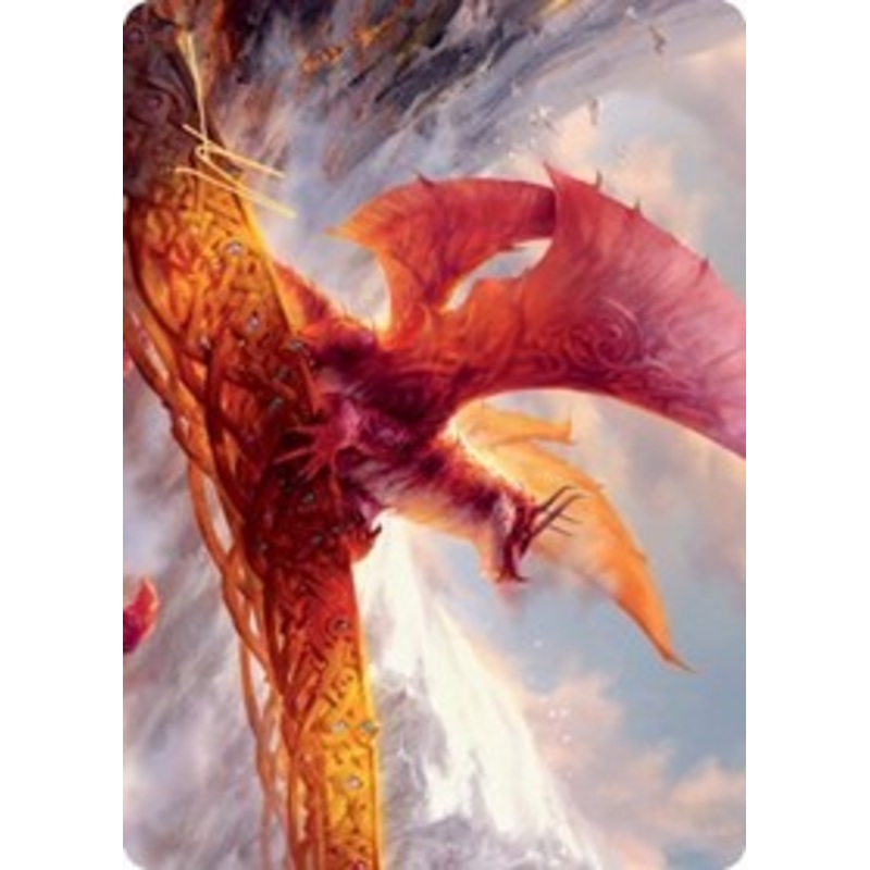 Goldspan Dragon Art Card (Gold-Stamped Signature) [Kaldheim Art Series]