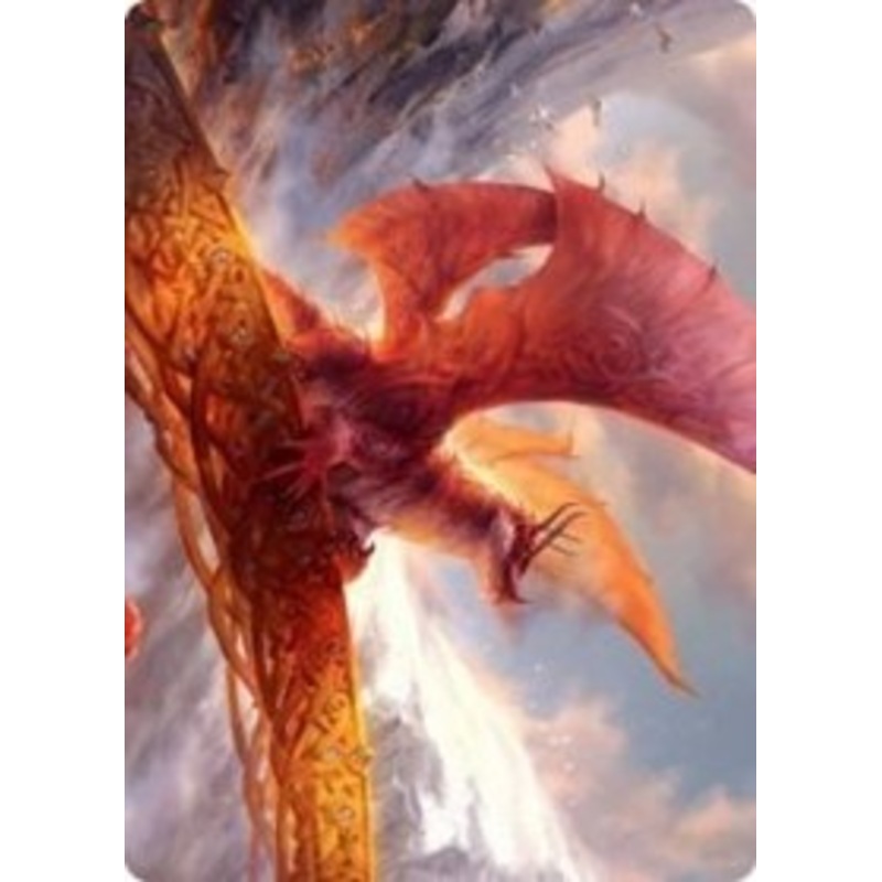 Goldspan Dragon Art Card [Kaldheim Art Series]
