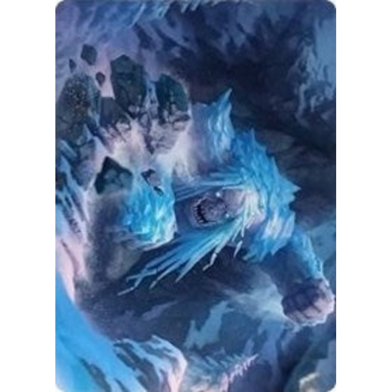 Icehide Troll Art Card [Kaldheim Art Series]