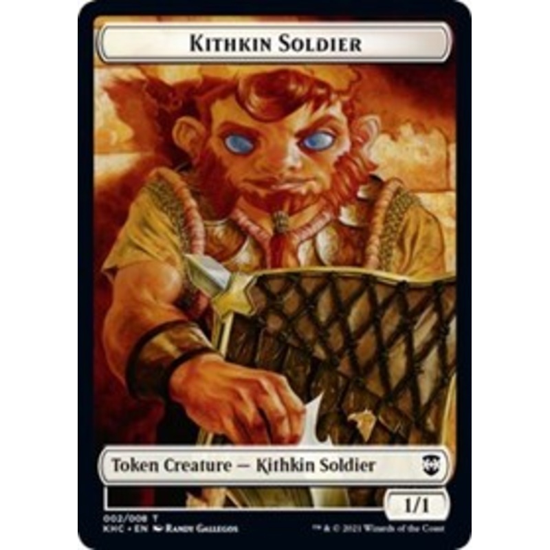 Kithkin Soldier // Pegasus Double-Sided Token [Kaldheim Commander Tokens]