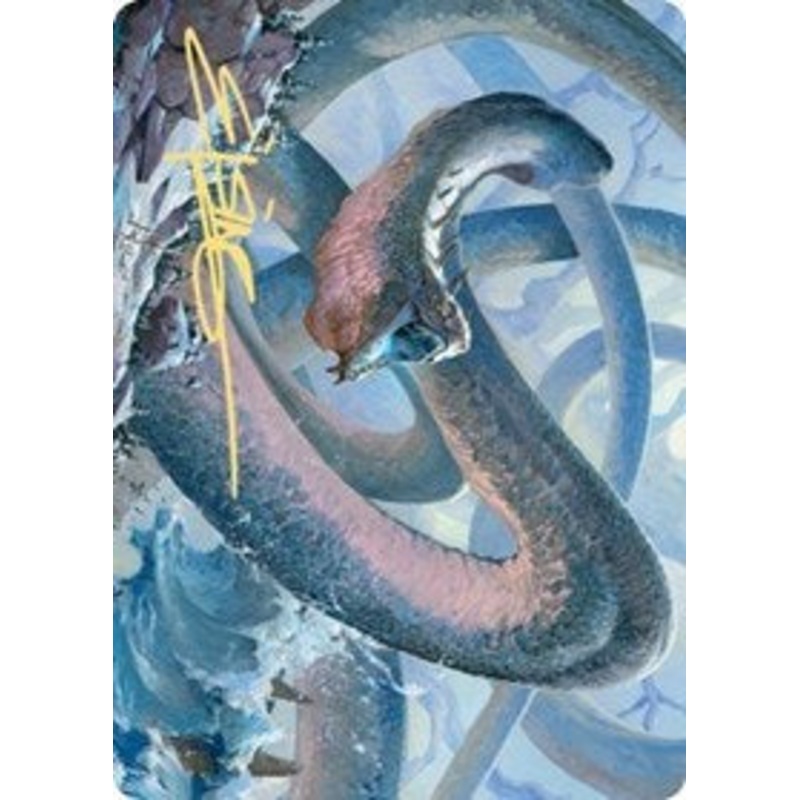 Koma, Cosmos Serpent 1 Art Card (Gold-Stamped Signature) [Kaldheim Art Series]