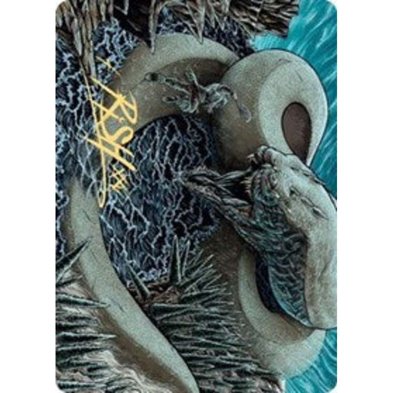 Koma, Cosmos Serpent 2 Art Card (Gold-Stamped Signature) [Kaldheim Art Series]