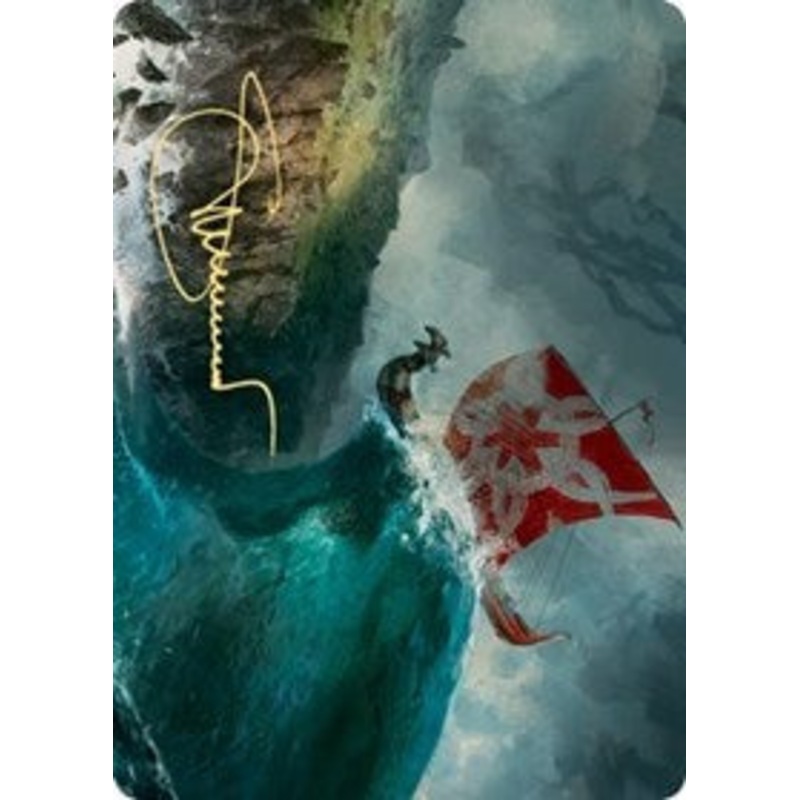 Run Ashore Art Card (Gold-Stamped Signature) [Kaldheim Art Series]