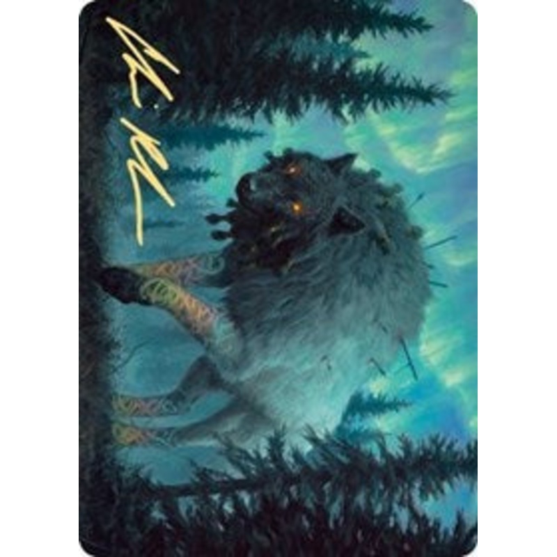 Sarulf, Realm Eater Art Card (Gold-Stamped Signature) [Kaldheim Art Series]