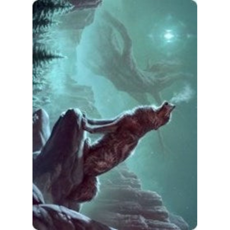 Sarulf's Packmate Art Card [Kaldheim Art Series]