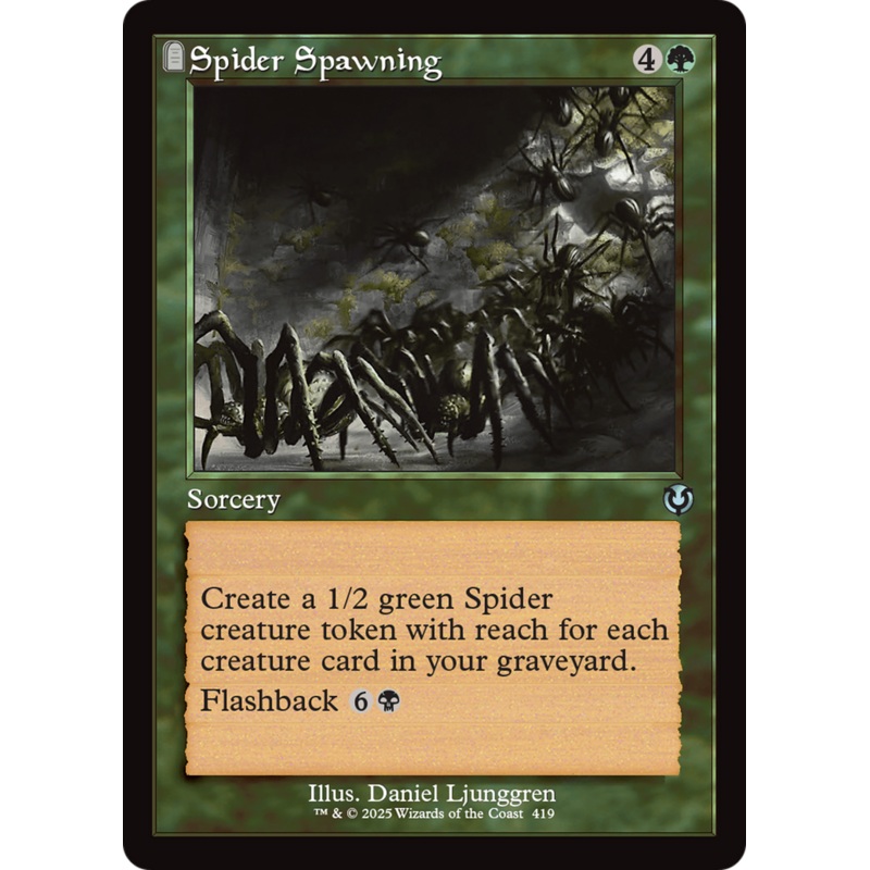 Spider Spawning (Retro Frame) [Innistrad Remastered]