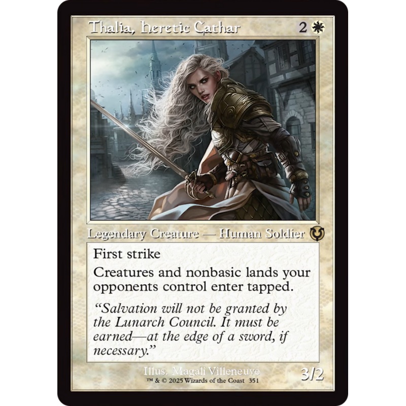 Thalia, Heretic Cathar (Retro Frame) [Innistrad Remastered]
