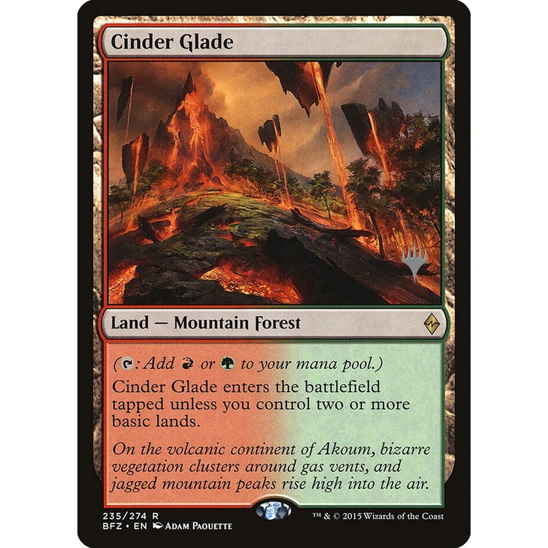 Cinder Glade (Promo Pack) [Battle for Zendikar Promos]