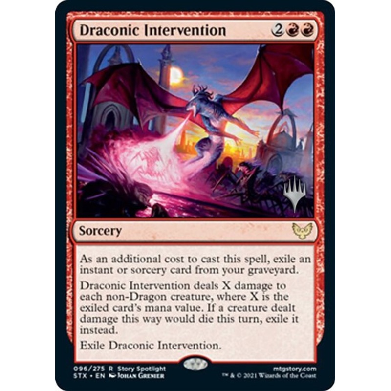 Draconic Intervention (Promo Pack) [Strixhaven: School of Mages Promos]