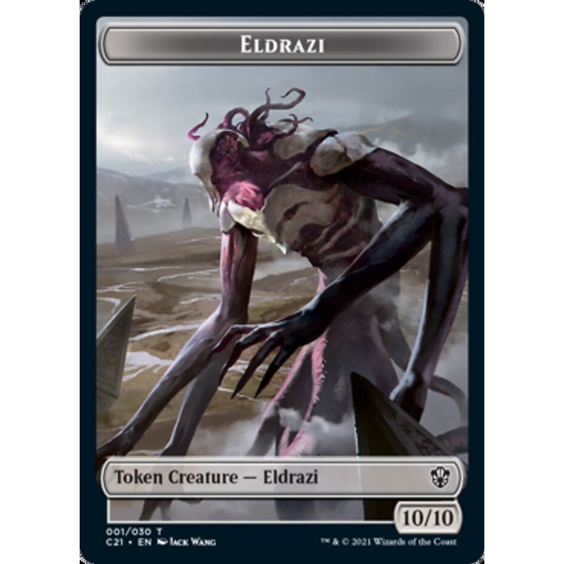 Eldrazi // Champion of Wits Double-Sided Token [Commander 2021 Tokens]