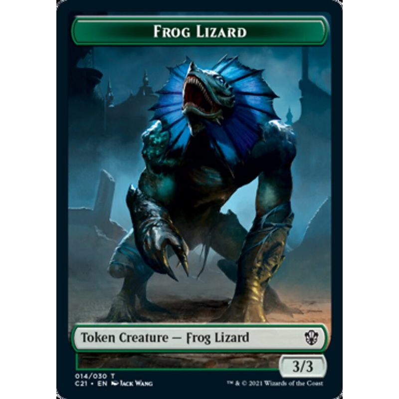 Frog Lizard // Elephant Double-Sided Token [Commander 2021 Tokens]
