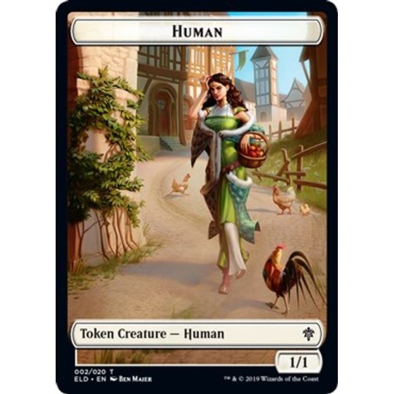 Human // Beast Double-Sided Token [Challenger Decks 2021 Tokens]