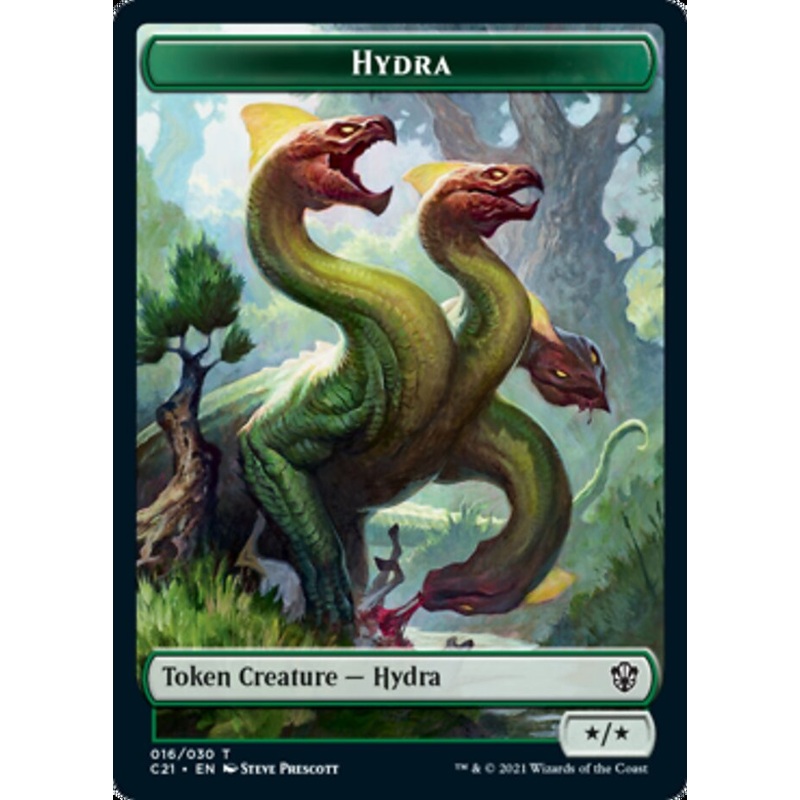 Hydra // Boar Double-Sided Token [Commander 2021 Tokens]