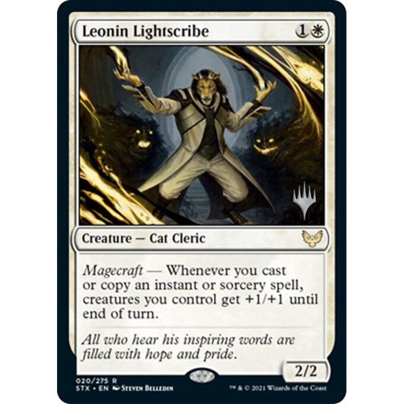 Leonin Lightscribe (Promo Pack) [Strixhaven: School of Mages Promos]