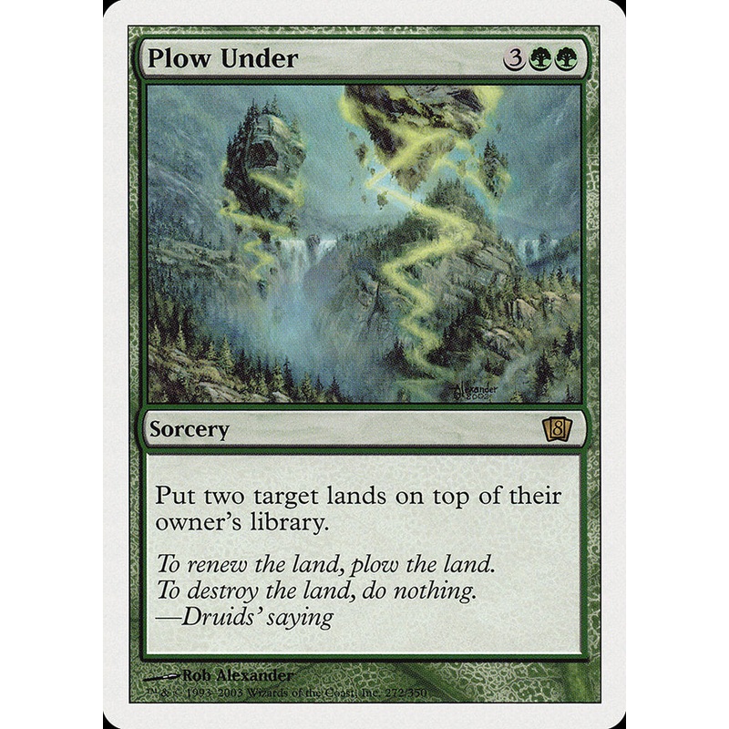 Plow Under (8th Edition) [Oversize Cards]