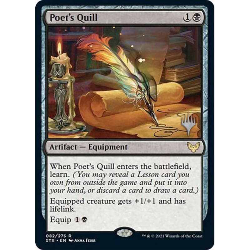 Poet's Quill (Promo Pack) [Strixhaven: School of Mages Promos]