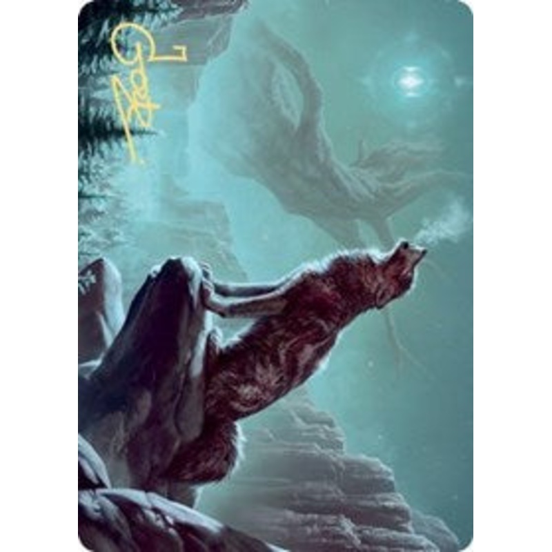 Sarulf's Packmate Art Card (Gold-Stamped Signature) [Kaldheim Art Series]
