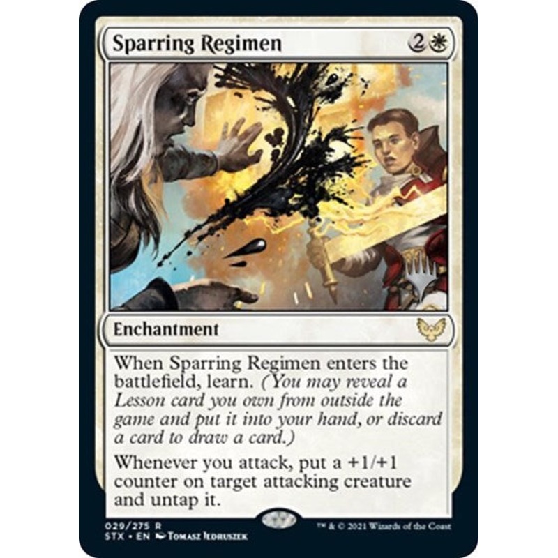 Sparring Regimen (Promo Pack) [Strixhaven: School of Mages Promos]