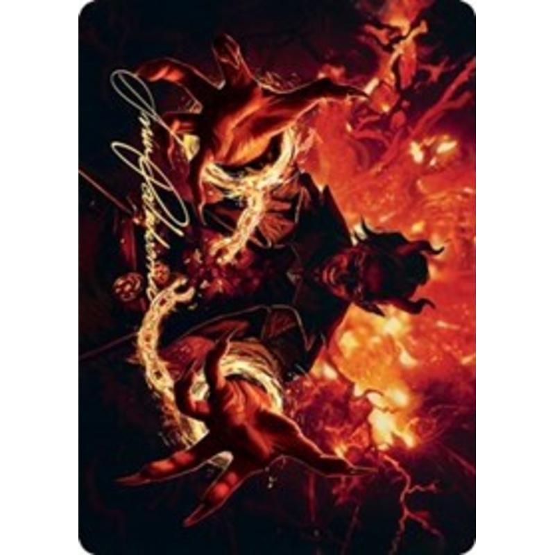Tibalt's Trickery Art Card (Gold-Stamped Signature) [Kaldheim Art Series]
