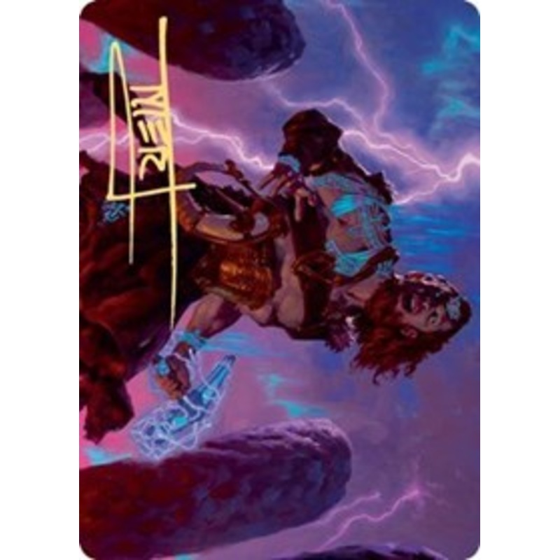 Toralf, God of Fury Art Card (Gold-Stamped Signature) [Kaldheim Art Series]
