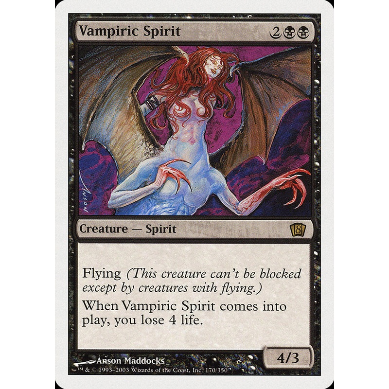 Vampiric Spirit (8th Edition) [Oversize Cards]