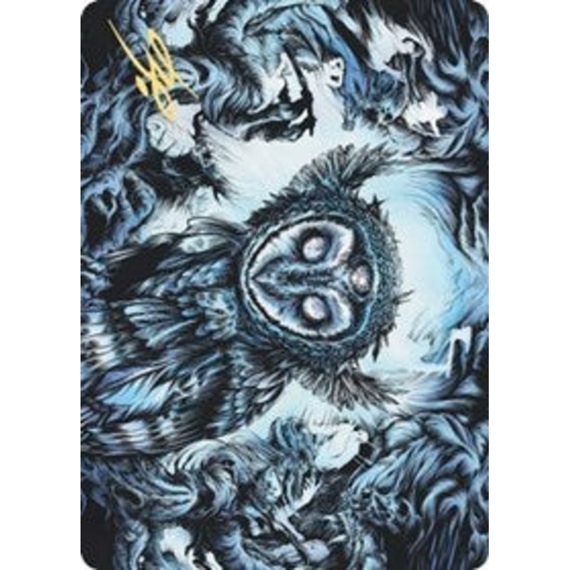 Vega, the Watcher Art Card (Gold-Stamped Signature) [Kaldheim Art Series]