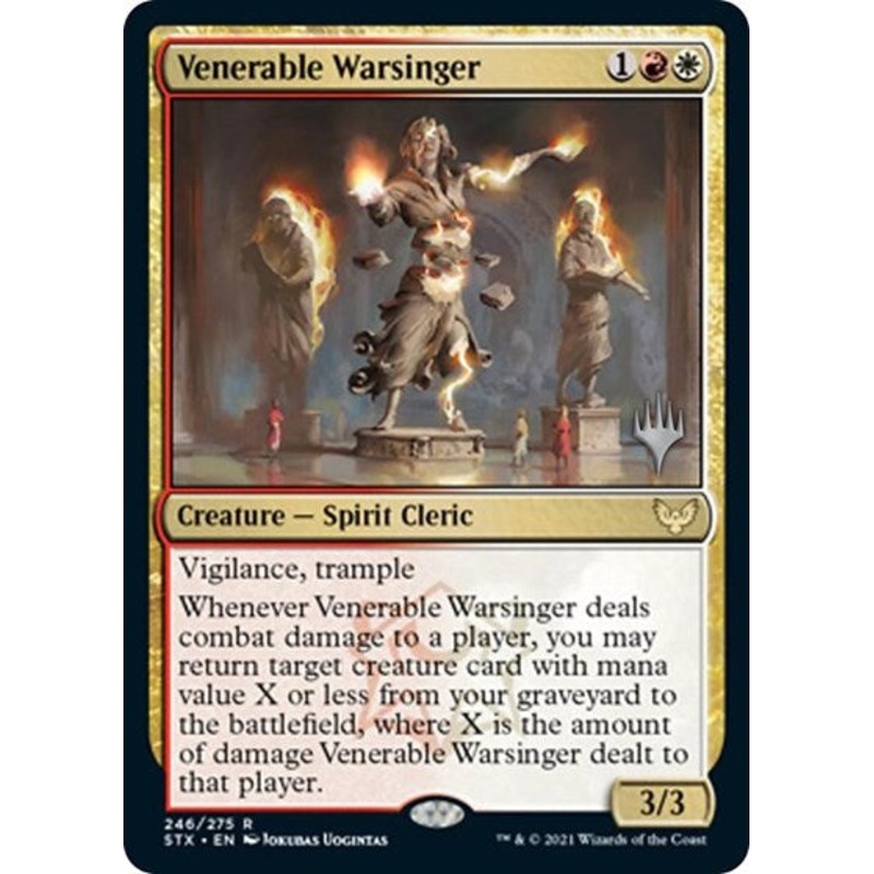 Venerable Warsinger (Promo Pack) [Strixhaven: School of Mages Promos]
