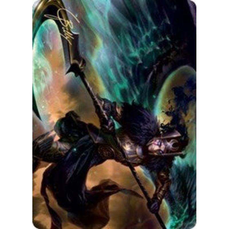 Vengeful Reaper Art Card (Gold-Stamped Signature) [Kaldheim Art Series]