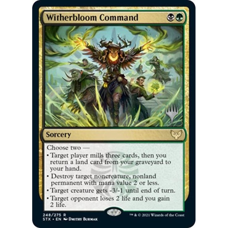 Witherbloom Command (Promo Pack) [Strixhaven: School of Mages Promos]