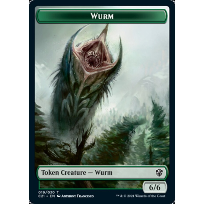 Wurm // Kraken Double-Sided Token [Commander 2021 Tokens]