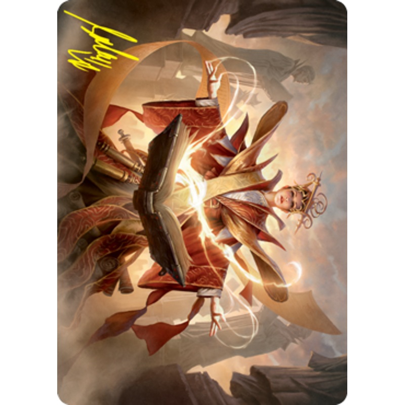 Augusta, Dean of Order Art Card (Gold-Stamped Signature) [Strixhaven: School of Mages Art Series]