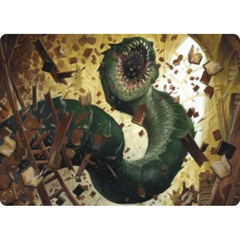 Bookwurm Art Card [Strixhaven: School of Mages Art Series]